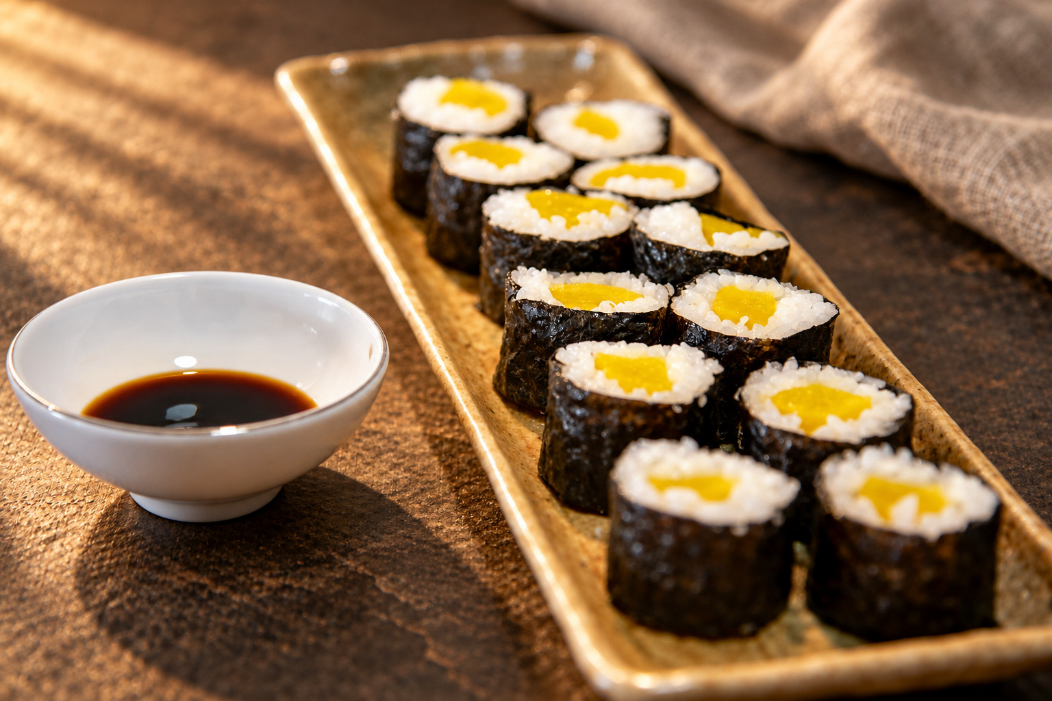 Oshinko-Maki – Serviervorschlag